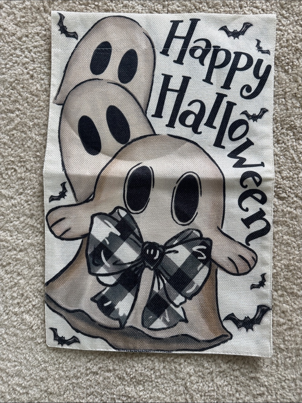 Halloween Ghost Decorative Garden Flag